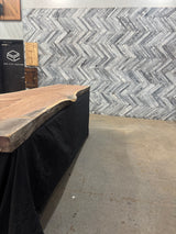 Walnut Live Edge Wood Slab #B833 115" x 25" - 42" 3.9"