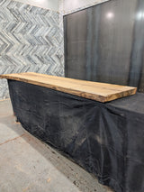 White Oak Live Edge Wood Slab #D931 96" x 21" - 29" x 2.6"