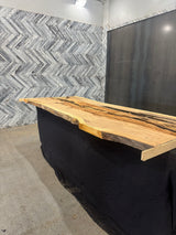 White Oak Live Edge Wood Slab #C819 104" x 36" - 42" x 2.3"