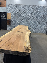 White Oak Live Edge Wood Slab #A840 125" x 29" - 36" x 3.1"