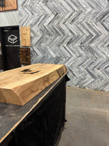 White Oak Live Edge Wood Slab #G884 50" x 19" - 20" x 4.4"