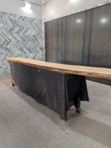 Soft Maple Live Edge Wood Slab #E953 153" x 17" - 24" x 2.6"