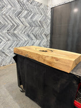 White Oak Live Edge Wood Slab #G884 50" x 19" - 20" x 4.4"