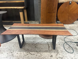One-of-a-Kind Walnut & Black Epoxy River Coffee Table | From Tree to Table®