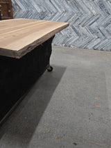 (Pre-Built) White Oak Live Edge Tabletop #PB155 72" x 38" - 40" x 2.3"