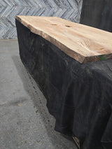 (Pre-Built) Soft Maple Live Edge Tabletop #PB160 97" 35"-37" x 1.8"