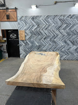 Parota Live Edge Wood Slab #A626 97" x 35" - 52" x 2.8"