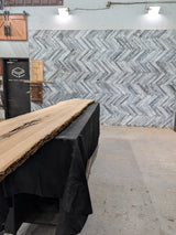 Ash Live Edge Wood Slab #E907 146" x 18" - 19" x 2.2"