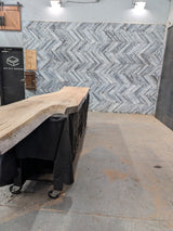 Sycamore Live Edge Wood Slab #B913 146" x 22" - 37" x 2.6"