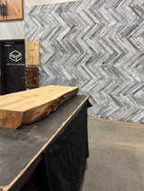 White Oak Live Edge Wood Slab #G885 51" x 17" - 18" x 4.4"