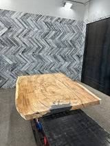 Parota Live Edge Wood Slab #A631 66" x 44" - 50" x 2.9"
