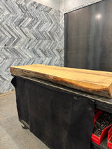 White Oak Live Edge Wood Slab #G888 57" x 20" - 21" x 4.1"