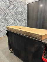 White Oak Live Edge Wood Slab #G881 52" x 18" - 21" x 4.4"