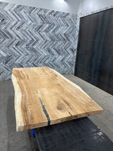 Parota Live Edge Wood Slab #A624 90" x 38" - 43" x 1.8"