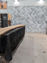 Soft Maple Live Edge Wood Slab #E952 153" x 15" - 21" x 2.7"