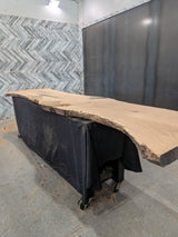 White Oak Live Edge Wood Slab #B943 148" x 27" - 30" x 3.0"