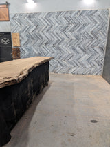 White Oak Live Edge Wood Slab #B941 140" x 27" - 33" x 2.9"