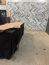 Walnut Live Edge Wood Slab #B829 115" x 21" - 34" x 3.0"