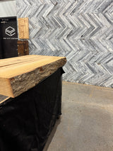 White Oak Live Edge Wood Slab #G887 49" x 23" - 25" x 4.2"