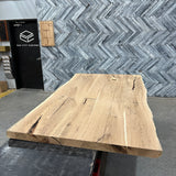 (Pre-Built) White Oak Live Edge Tabletop #PB056 79" x 37" - 43" x 2.1"
