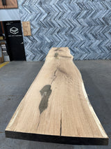 White Oak Live Edge Wood Slab #B697 145" x 22" - 26" x 2.6"