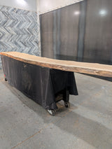 Soft Maple Live Edge Wood Slab #E954 155" x 15" - 24" x 2.7"