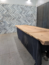 White Oak Live Edge Wood Slab #A900 132" x 35" - 39" x 2.5"