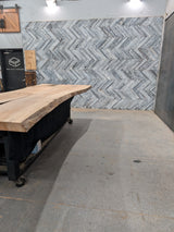 (Pre-Built) Sycamore Live Edge Tabletop #PB142 136" 41"-54" x 2.6"