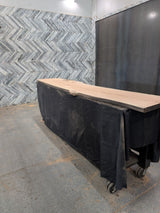 Red Oak Live Edge Wood Slab #B919 118" x 20" - 26" x 1.8"