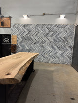 Red Oak Live Edge Wood Slab #A859 115" x 34" - 42" x 3.0"