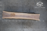 Walnut Live Edge Wood Slab #B606 128" x 20" - 30" x 3.0"