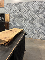 White Oak Live Edge Wood Slab #G881 52" x 18" - 21" x 4.4"
