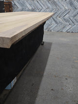 (Pre-Built) Poplar Live Edge Tabletop #PB162 105" x 37" - 38" x 2.0"