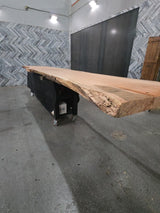 Red Oak Live Edge Wood Slab #A962 204" x 27" - 43" x 3.3"