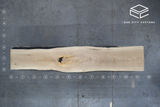 White Oak Live Edge Wood Slab #B678 134" x 20" - 25" x 2.5"