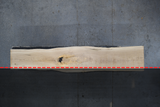 White Oak Live Edge Wood Slab #B678 134" x 20" - 25" x 2.5"