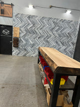 Red Oak Live Edge Wood Slab #B758 112" x 23" - 29" x 4.5"