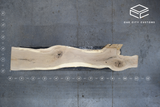 White Oak Live Edge Wood Slab #A683 127" x 11" - 23" x 2.2"