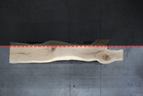 White Oak Live Edge Wood Slab #A683 127" x 11" - 23" x 2.2"