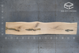 White Oak Live Edge Wood Slab #B697 145" x 22" - 26" x 2.6"