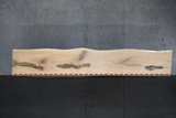 White Oak Live Edge Wood Slab #B697 145" x 22" - 26" x 2.6"
