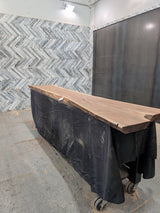 Walnut Live Edge Wood Slab #E927 126" x 18" - 28" x 2.2"