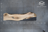 White Oak Live Edge Wood Slab #D700 103" x 12" - 24" x 2.7"