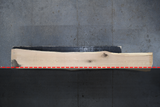 White Oak Live Edge Wood Slab #E702 141" x 15" - 21" x 2.6"