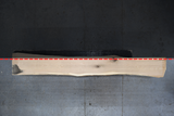 White Oak Live Edge Wood Slab #E702 141" x 15" - 21" x 2.6"