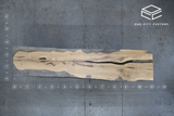 White Oak Live Edge Wood Slab #E709 129" x 25" - 30" x 2.4"