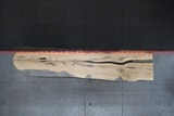 White Oak Live Edge Wood Slab #E709 129" x 25" - 30" x 2.4"
