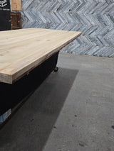 (Pre-Built) Poplar Live Edge Tabletop #PB163 105" x 43" - 45" x 2.0"