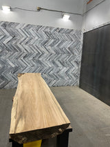 Red Oak Live Edge Wood Slab #A768 114" x 21" - 28" x 4.5"