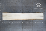 Poplar Live Edge Wood Slab #A729 142" x 20" - 26" x 4.2"